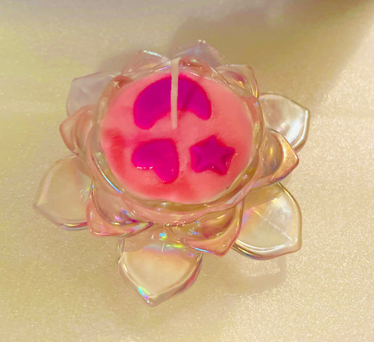 Assorted Crystal Flower Candle